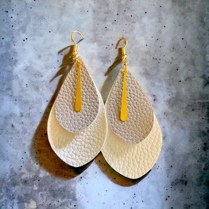 Faux Leather Earrings